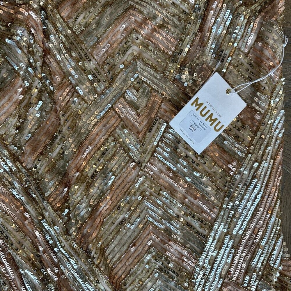 Show Me Your Mumu Sequin Mini Dress Revolve Large NWT